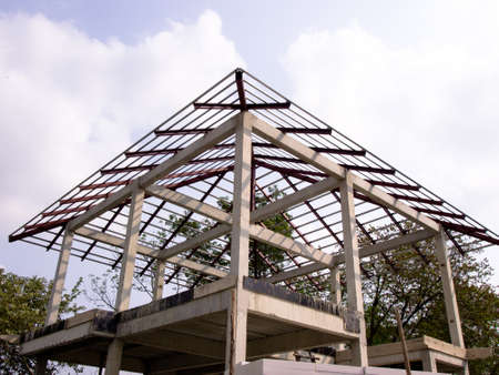 New residential construction home roofingの写真素材