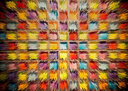 abstract colorful background with one point perspective