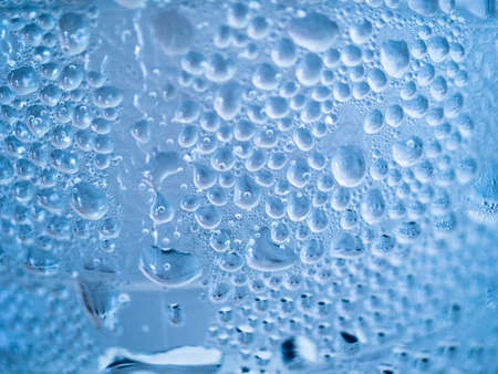 abstract background of beautiful macro water dropsの写真素材