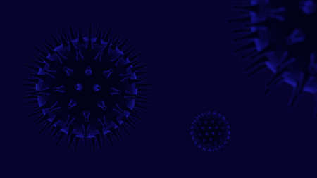 Abstract 3d coronavirus disease COVID-19 virus infectionの写真素材