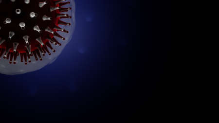 Abstract 3d coronavirus disease COVID-19 virus infectionの写真素材