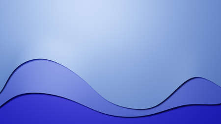 Abstract 3d illustration blue tone color backgroundの写真素材