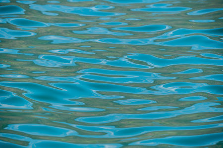 Ripple on surface of the water abstract backgroundの写真素材