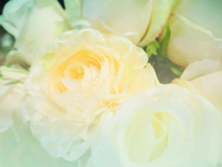 colorful Artificial flowers mixed bouquet  backgroundの写真素材