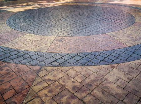 pavement of granite on the floor in light evening