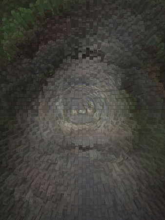 abstract walkway in korakuen park injapanの写真素材