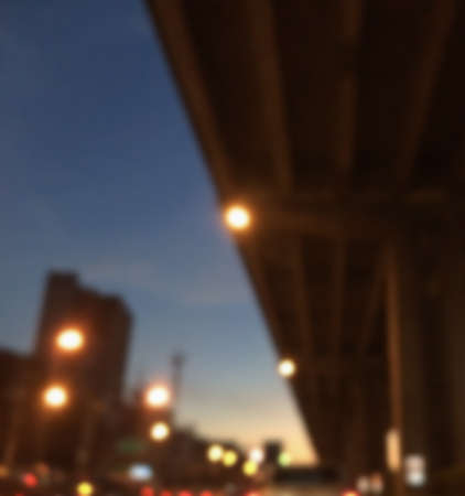 night street road on blur backgroundの写真素材