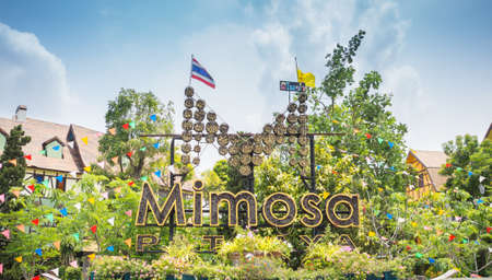PATTAYA, THAILAND - April 12, 2015 Mimosa landmark of pattaya Thailandのeditorial素材