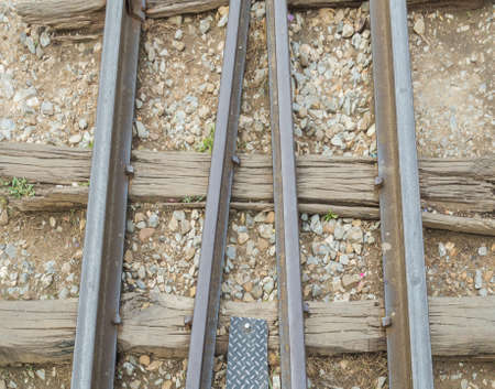 train track line railway backgroundの写真素材