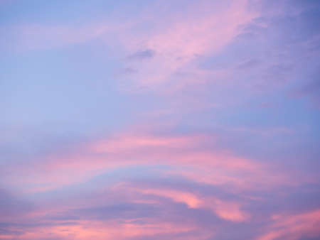 dramatic cloudscape in twilight with sunsetの写真素材
