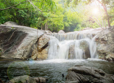 Khao Chon Waterfall  in Suan Phueng Ratchaburi, Thailandの写真素材