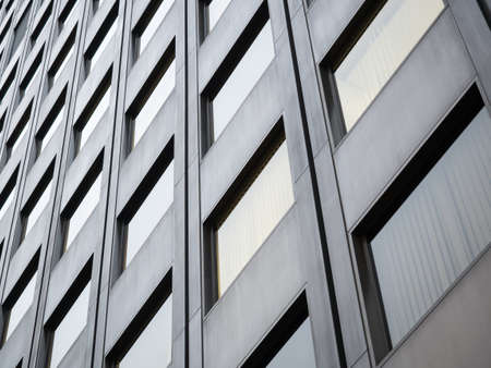 windows on high building backgroundの写真素材