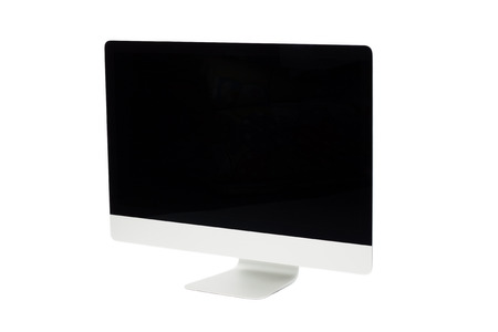 computer display isolated on white backgroundの写真素材