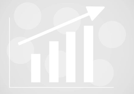 White abstract of graph background. Vector arrow growth up business wallpaper texture.


のイラスト素材