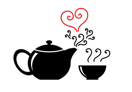 love teapotのイラスト素材