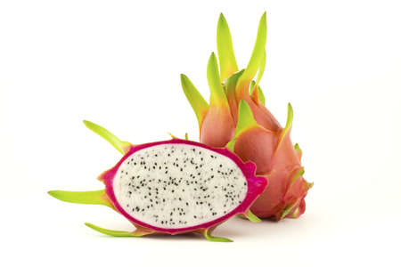 Dragon fruit isolated on a white background