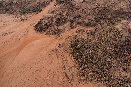 Sand and rocks