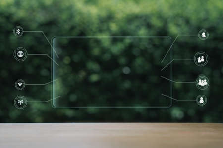 Business owner at home concept ideaの写真素材