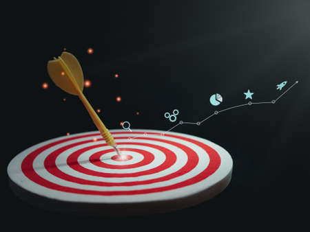 Digital marketing SEO photo concept idea with infographicの写真素材