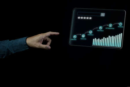 Search engine optimization photo concept for advertisementの写真素材