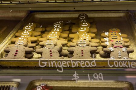 Gingerbread cookies for sale in St Lawrence Market, Toronto
