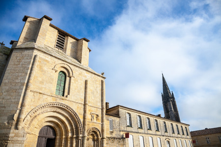 Entrance of Cloister of the Cordeliers (Cordeliers Cloister) in the city of Saint Emilion, in France. Famous for its wine, the city of St Emilion is one of the oldest villages in Aquitaineの写真素材