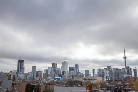 TORONTO, CANADA - NOVEMBER 13, 2018: Toronto skyline, iconic towers and buildings of Downtown and the CBD business skyscrapers such as the CN Tower. Toronto is the main city of Canada, and an American finance hub

Picture of the skyline of Toronto, with tのeditorial素材