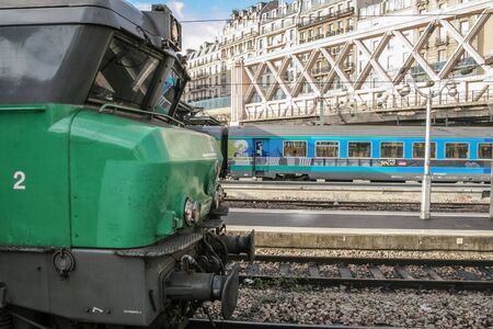 PARIS, FRANCE - AUGUST 11, 2006: Passenger Train Corail intercites ready for departure in Paris Gare...