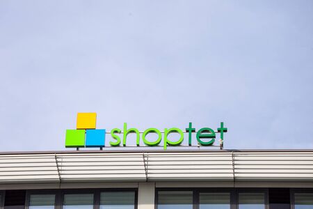 PRAGUE, CZECHIA - NOVEMBER 1, 2019: Shoptet logo in front of their headquarters in Prague. Shoptet is a Czech development company specialized in ecommerce retail platforms.

Picture of a sign with the logo of Shoptet taken in front of their office for Praのeditorial素材