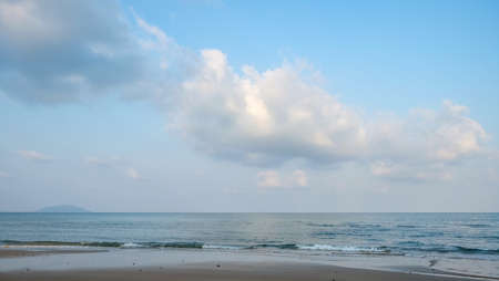 blue sky at the  beachの写真素材