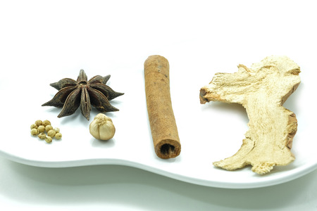 Chinese dry herb for cookingの写真素材