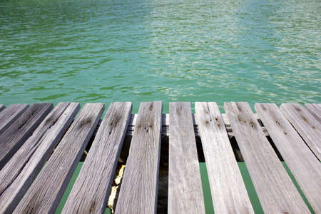 wood and sea background