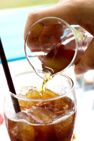 pouring juice 
