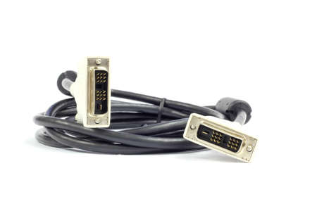 isolated white background  Cable for VGA video out の写真素材