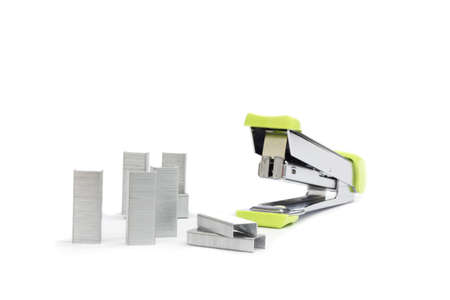 isolated white background staples の写真素材