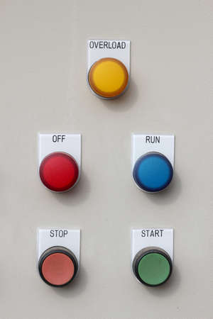 electric control box in oil and gas processing plantの写真素材