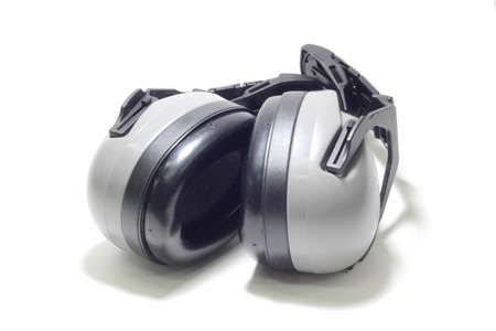 isolated white background Ear muffs or defender の写真素材