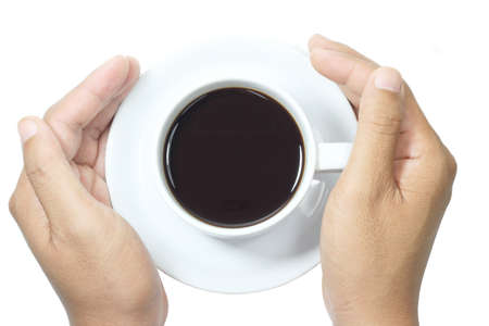 isolated on white background  Coffee cup 
