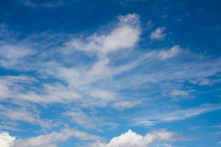 clouds in the blue sky 