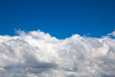 clouds in the blue sky 