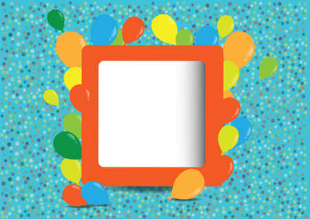 Holiday background with colorful balloons  Vectorのイラスト素材