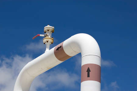 steel pipes in crude oil factory