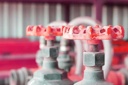 hand wheel valve, close-up, industrial imagesの写真素材