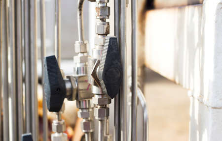 valve, close-up top view, industrial images
