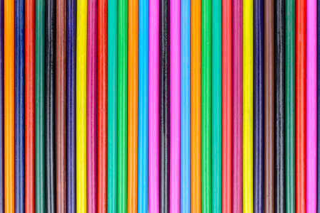 Color pencil with copy space isolated on whtie background,education frame concept, frame of colourful pencil for background isolated on white,education and office concept,の写真素材