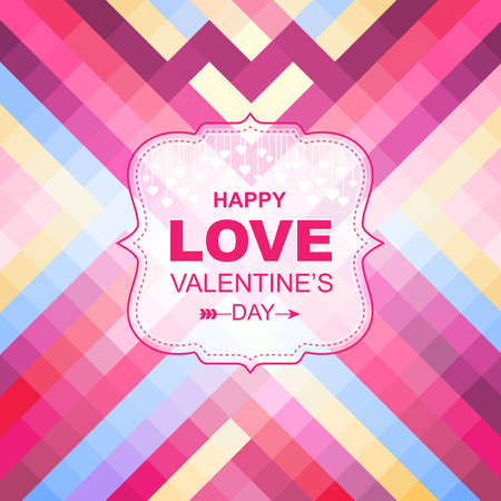 Valentine day cards with ornaments.Vector design and Abstractのイラスト素材