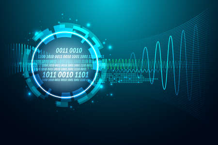 Abstract technology background.Security system concept.Vector illustrationのイラスト素材