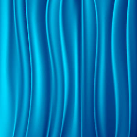 Blue curtain abstract backgroundのイラスト素材
