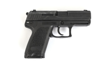 gun, pistol, on white backgroundの写真素材
