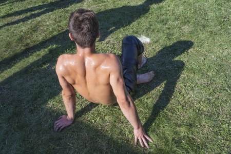 HILIA EVROS, GREECE - AUGUST 18 Unidentified wrestlers in the Annual Oil Wrestling Event in...